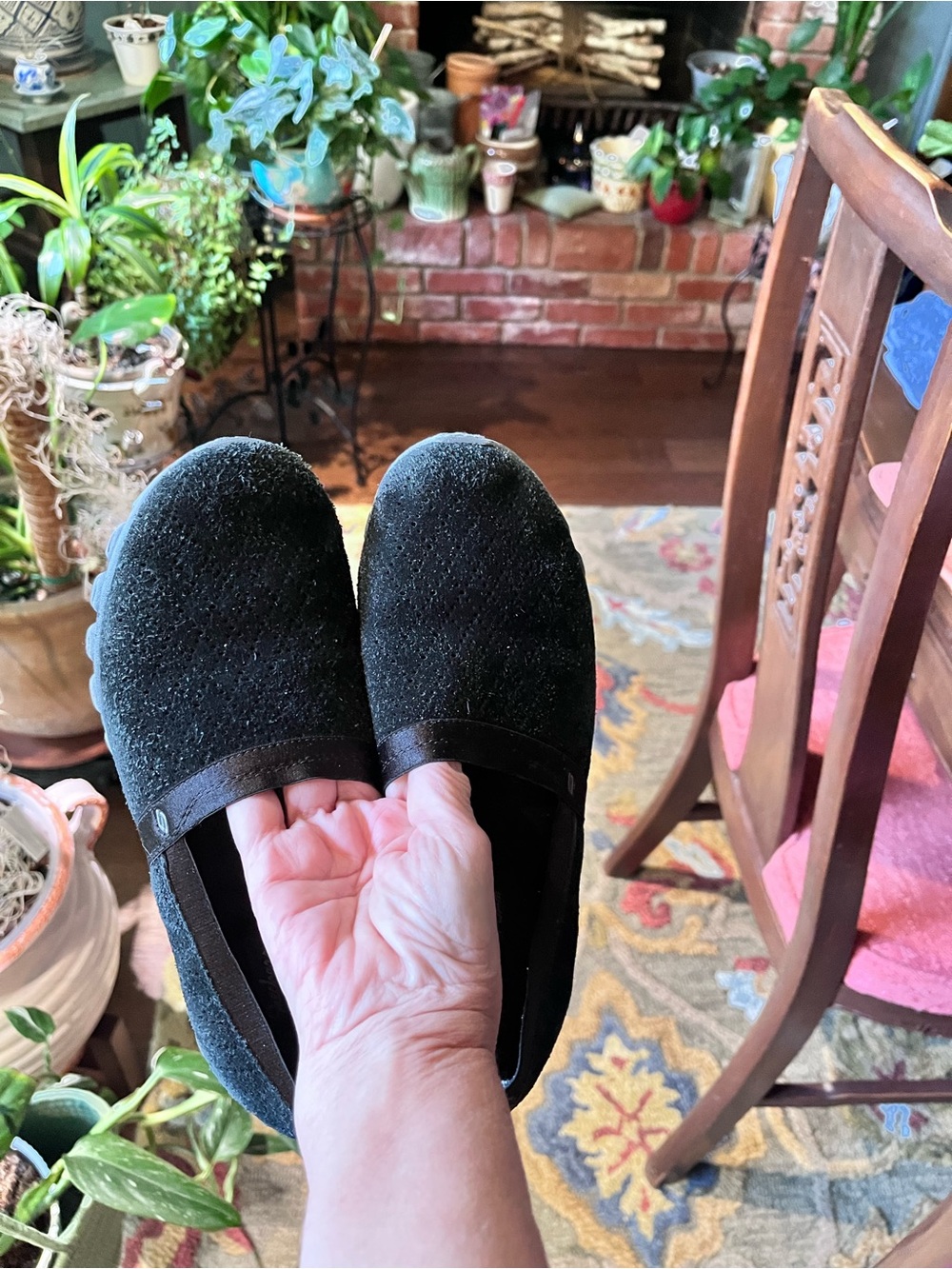 Skechers Black Slip-On Women's Comfort Sneakers - Picture 3 of 4